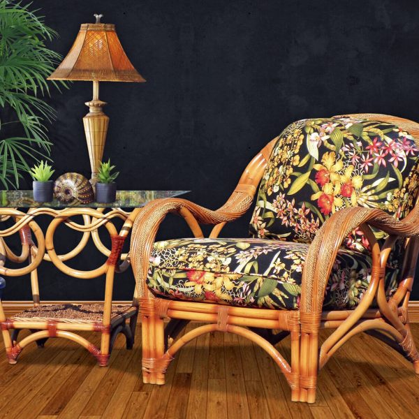 caneel bay rattan arm chair