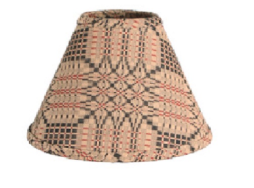 Rusticity Jacquard Lamp Shade – 14-inch Wicker Primitive Lamp Shade