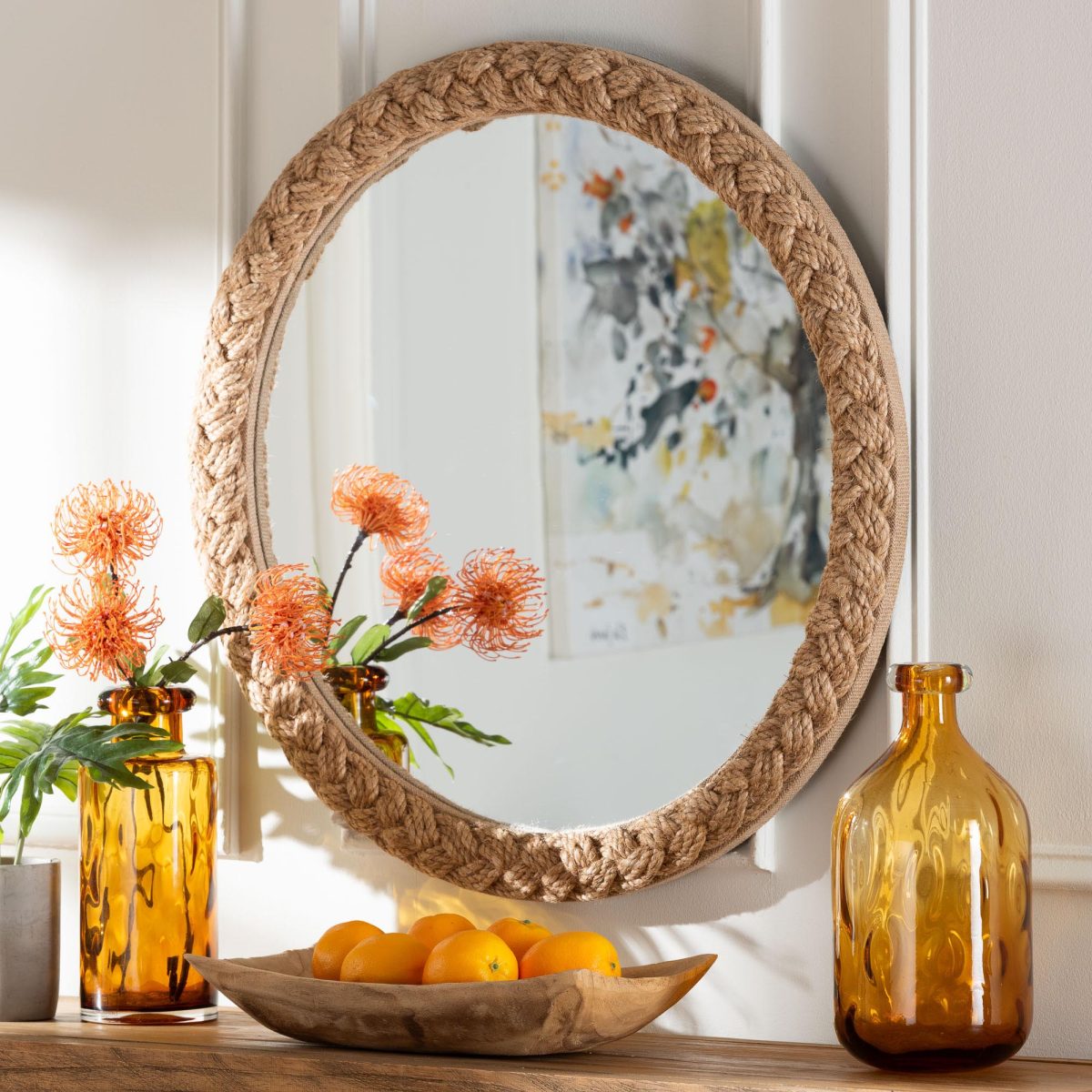 casablanca round mirror