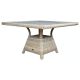 Islamorada Outdoor 51" Dining Table – UV Wicker & Aluminum Frame
