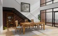 Acacia Wood Rectangle Dining Table
