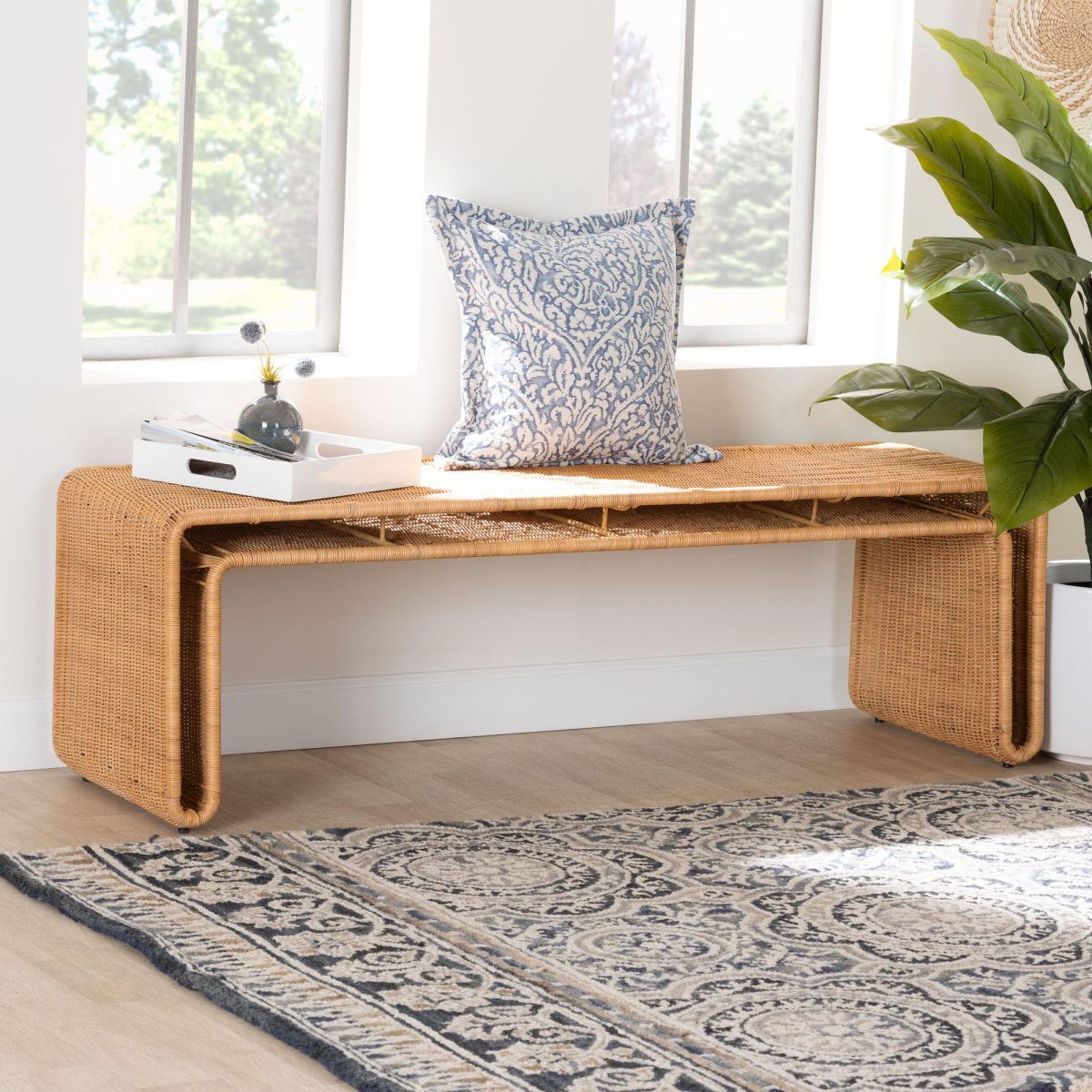 Nevada Rattan Bench