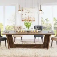 american country dark table